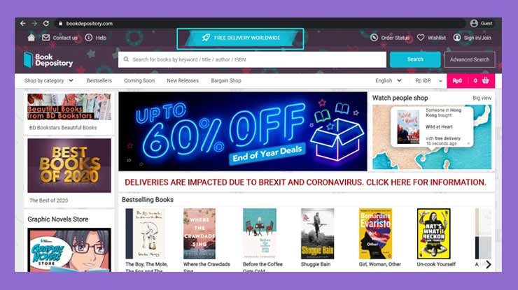BookDepository Free Shipping