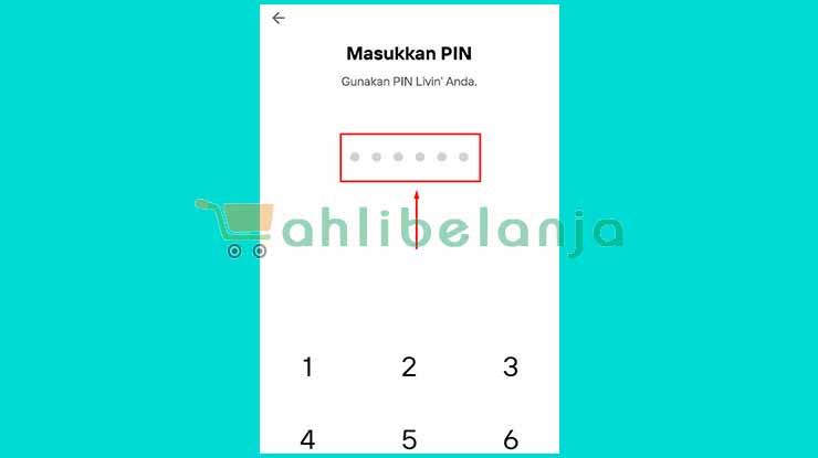 Masukkan PIN Mobile Banking Mandiri